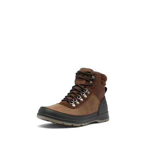 Image of Sorel Men's Ankeny Ii Hiker Plus Waterproof Snow Boot, Tobacco/Black, 6.5 UK