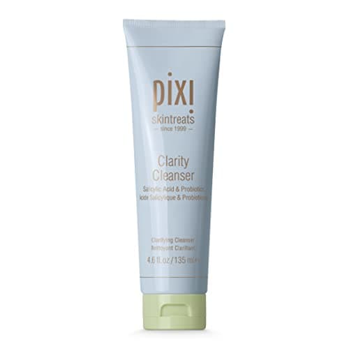 Image of Pixi Beauty Clarity Cleanser | Gentle & Effective Facial Daily Cleanser with Salicylic Acid & Glycolic Acid | Helps Minimize Pores | Promotes a Clearer, Healthier Complexion | 4.6 fl oz/135 ml