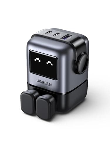 Image of UGREEN Uno Charger 65W USB C Charger Nexode 3-Port GaN Fast Charger Plug Type C Power Adapter Compatible with MacBook Pro, iPhone 17 Pro/Air/17/16/15, Galaxy S24/S23, Pixel 9, Steam Deck, (Black)