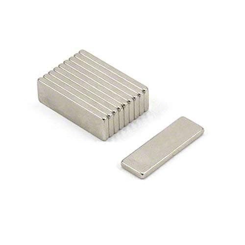 Image of Ultra High Performance N52 Neodymium Magnet for Arts, Crafts, Model Making, DIY, Hobbies, Office and Home - 25mm x 8mm x 2mm thick - 3kg Pull - Pack of 10