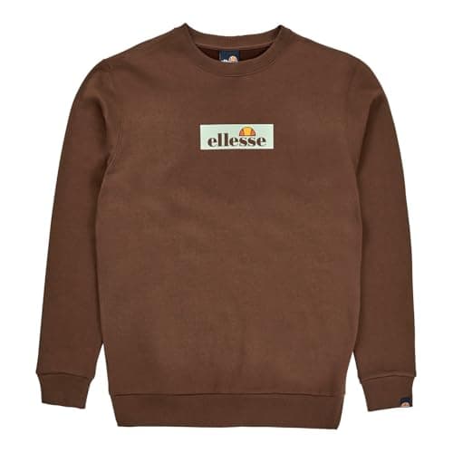 Image of Ellesse Mens Tablido Crew Sweatshirt Brown XXL