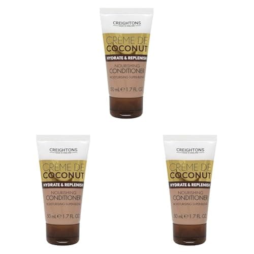Image of Creightons Crème De Coconut & Keratin Nourishing Conditioner (Travel Size Mini 50ml) - beautifully blended with Coconut Milk & Keratin. Hydrate, nourish & indulge. (Pack of 3)