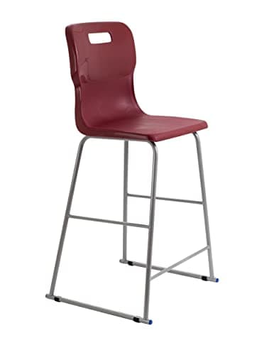 Image of Titan Classroom High Chair-Size 6, Ages 13+, Burgundy, 53 x 55 x 102 cm
