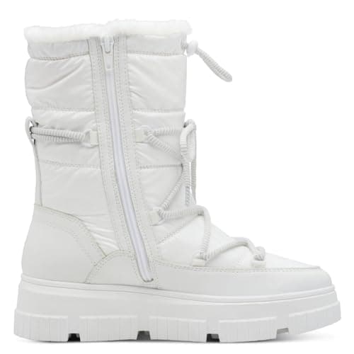 Image of s.Oliver Women's WL Lace Boot 5-26401-43 Snow Boots, White, 39 EU, White, 7 UK