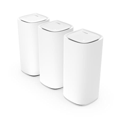 Image of Linksys Velop Pro WiFi 6E Mesh System MX6203-KE - Cognitive Mesh Router with 6 Ghz Band Access & 5.4 Gbps True Gigabit Speed - Whole-Home Coverage up to 9,000 sq. ft. & 600 Devices - 3 Pack