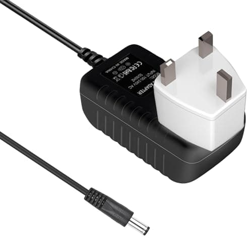 Image of Uootery Global AC/DC Adaptor for ZyXEL P-2612HW Series P-2612HW-F1 P-2612HW-F3 Dual WAN ADSL2+VoIP IAD Power Supply Cord Cable PS Wall Home Charger