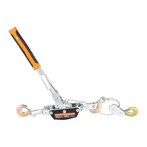 Image of Portable Winch, 5T Come Along Winch Ratchet Power Puller Tool with 11.5ft Steel Cable Automotive Hoist for Vehicle