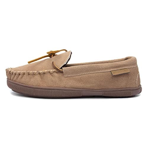 Image of Hush Puppies Ace Mens Moccasin & Full Slippers Tan 9 UK