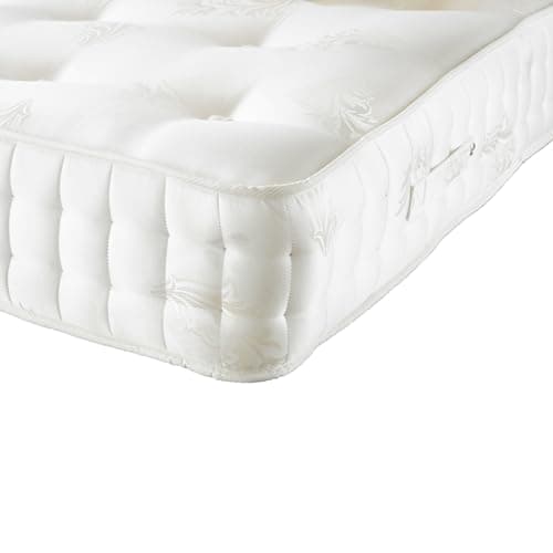 Image of Sleepur-pedic 1500 Pocket Sprung King Size Foam-Free Mattress (150 x 200 cm) – 25cm Deep, Orthopedic Support, Medium Feel, Hand Tufted Button for strength, Hand Stitched Border, Breathable Design