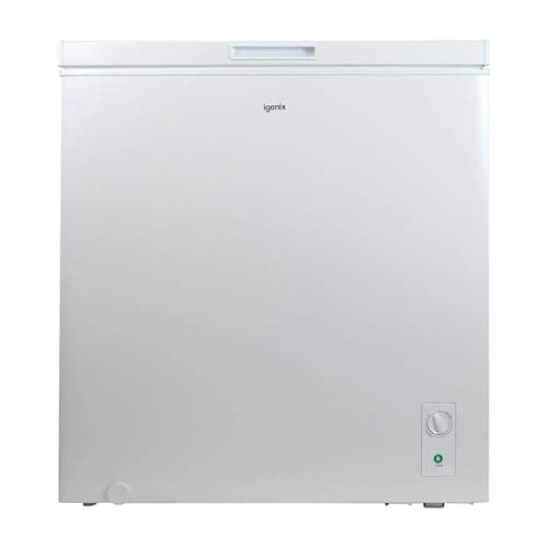 Image of Igenix IGCF0198W Freestanding Chest Freezer 198 Litre Capacity with Freezer Basket, Suitable for Outbuildings and Garages, White