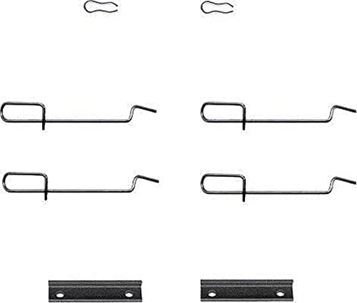 Image of HELLA 8DZ 355 202-341 Accessory Kit, disc brake pad - K0043 - Brake System: Bendix - for e.g. ALPINE / CITROEN / PEUGEOT / RENAULT