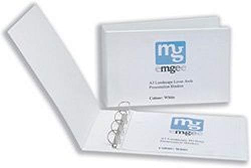 Image of Emgee Presentation Binder Lever Arch File A3 White Ref 570510 [Pack of 2]