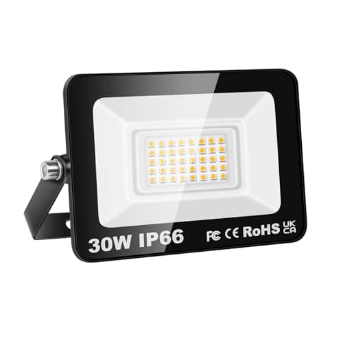 Image of Willpower LED Security Lights Outdoor 30W 3000LM LED Floodlights IP66 Waterproof Warm White 3000K 85V-265V Wall Light for Garden Backyard Garage Back Door Yard Lawn Court Patio