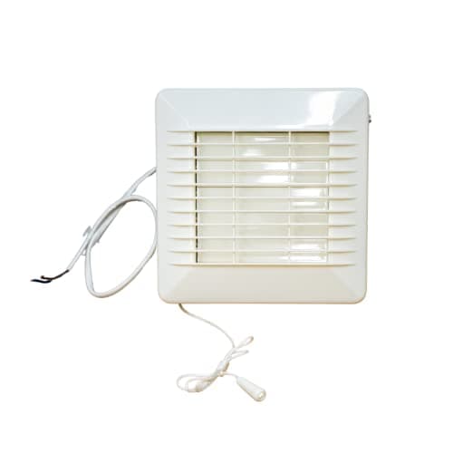 Image of AirTech-UK Bathroom Extractor Fan Kitchen Exhaust Fan with Pull Cord 100mm/4 inches and 120m3/hr Modern Design Square Faced