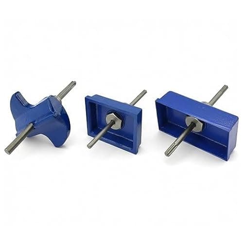 Image of TCT SDS Plus Electricians Box Cutter Set 3 Piece Professional Masonry Wall Chaser for Single & Double Back Boxes, Circular & Square Cutting Blades for Fast Electrical Socket Installation