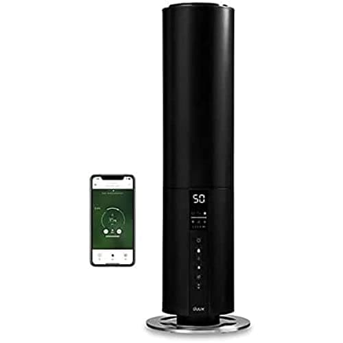 Image of Duux Beam | Quiet Air Humidifier | Ultrasonic Humidifier for Home / Bedroom | Steam Production 350ml / h | 25h Use | Integrated Remote Control | Black