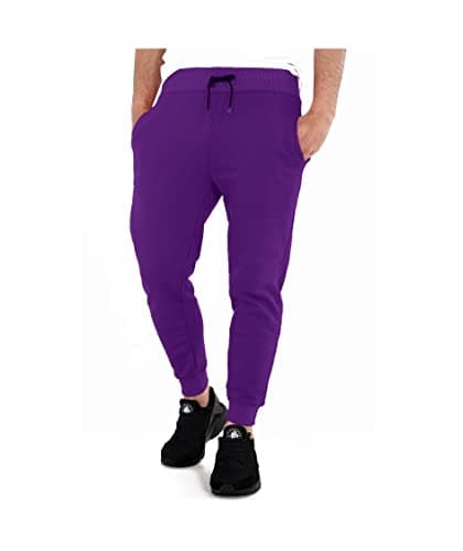 Image of GW CLASSYOUTFIT Kids Boys Girls School Fleece PE Joggers Jogging Tracksuit Bottoms 3-14 Years (11-12 Years, Purple)