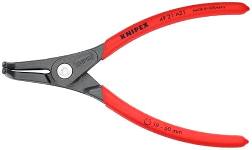 Image of KNIPEX Tools - Precision Circlip Pliers, External, 90 Degree Angled, 3/4"-2 23/64" Shaft Dia. (4921A21)