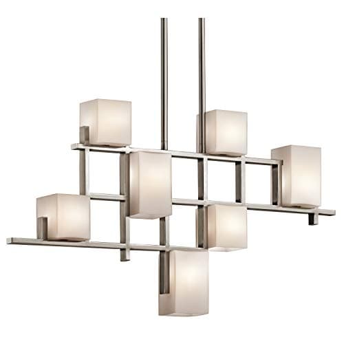 Image of 7 Bulb Chandelier Hanging Pendant Light - Classic Pewter - LED G9 3.5W Bulb