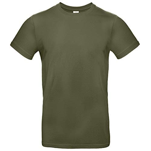 Image of B&C Men's #E190 Tee, Urban Khaki, 2XL. TU03T