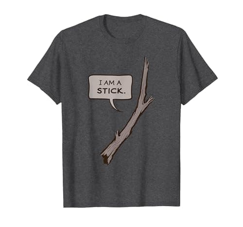 Image of Stormlight Archive I Am A Stick T-Shirt, Men, Dark Heather Grey, Small