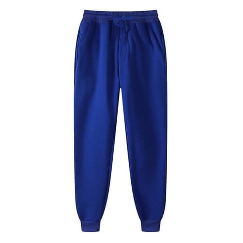 Image of Womens Joggers Sweatpants UK Casual Jogging Pants Athletic Active Sweatpants Running Gym Workout Tracksuit Bottoms Drawstring Elastic Waist Lounge Trousers Blue S