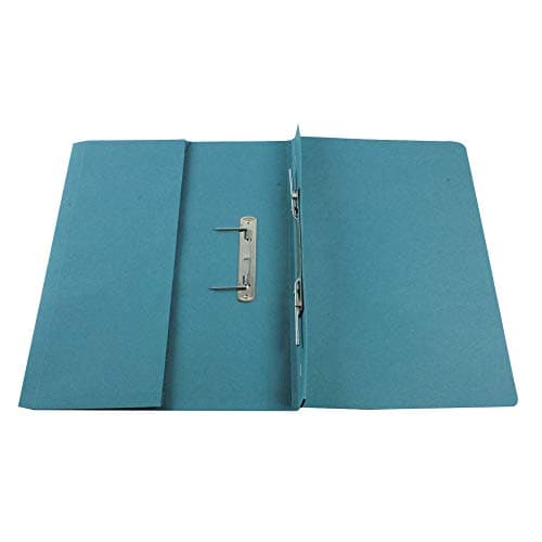 Image of Q-Connect Transfer Pocket File 38mm Capacity Foolscap Blue (Pack of 25)