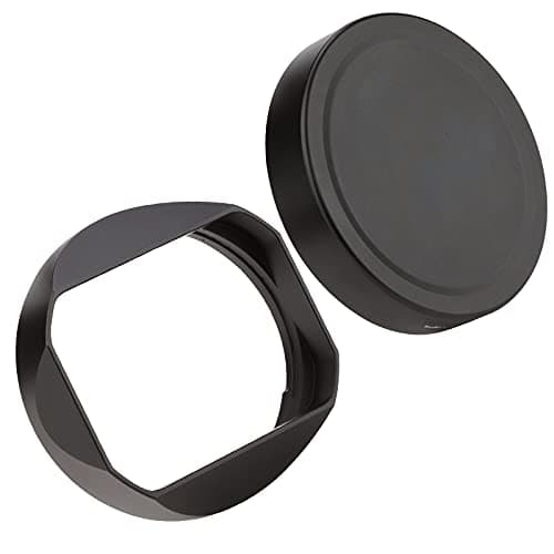 Image of Haoge Lens Hood Metal Square Bayonet for SIGMA 65mm F2 DG DN Contemporary Mirrorless lens 65mm/f2 for Sony A7R4 E-Mount and Leica SL TL2 L Mount Camera