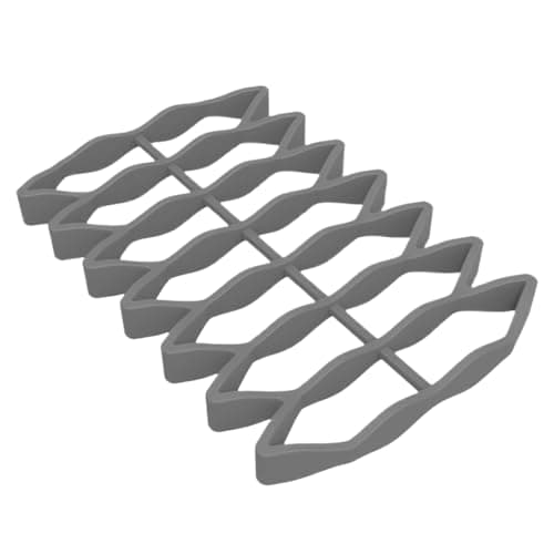 Image of Opdestn Kitchen Silicone Roasting Rack,Kitchen Silicone Roasting Rack for Cooking - Non-Stick Drains Oil Household Tool for Cooling Steaming Baking Grilling Cooking Frying