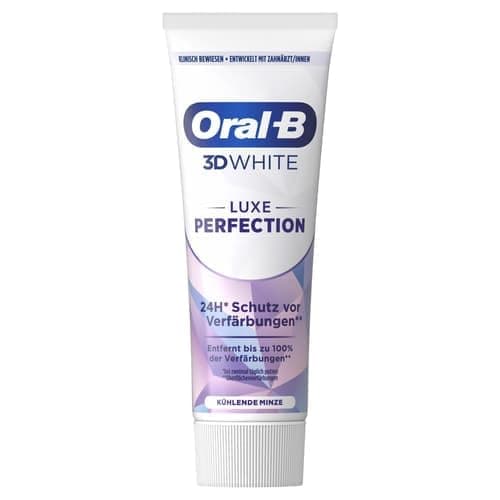 Image of Oral-B 3D White Luxe Perfection Whitening Toothpaste, Cooling Mint (0.08 L)