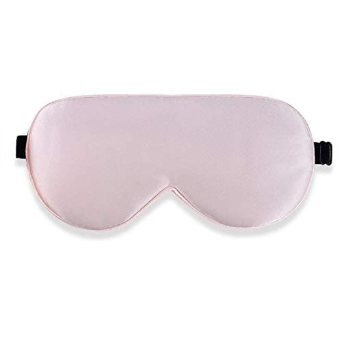 Image of Alaska Bear Natural Silk Sleep Mask, Blindfold, Super Smooth Eye Mask (Pink)