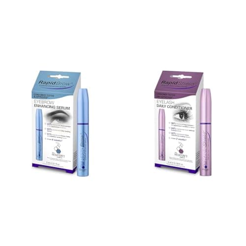 Image of RapidBrow Eyebrow Enhancing Serum and RapidShield Eyelash Daily Conditioner Bundle, 3 ml (Pack of 1)