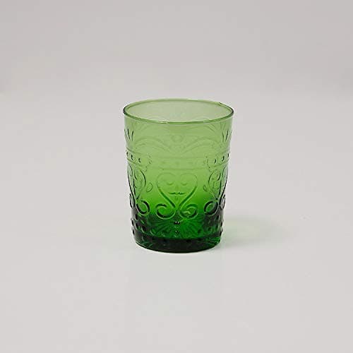 Image of Art Deco Vintage Green Champagne Wine Glasses Wedding Table Home Decor (Water Glass)