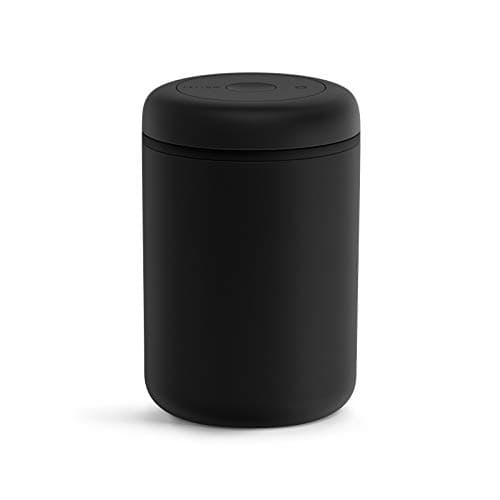 Image of Fellow Atmos Vacuum Canister for Coffee & Food Storage - Airtight Sealed Container, Matte Black, Large Coffee Bean Storage, 1.2 Litre Jar