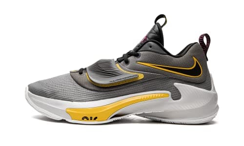 Image of Nike Mens Zoom Freak 3 Knit Performance Basketball Shoes, Iron Grey Black Vivid Sulfur, 10