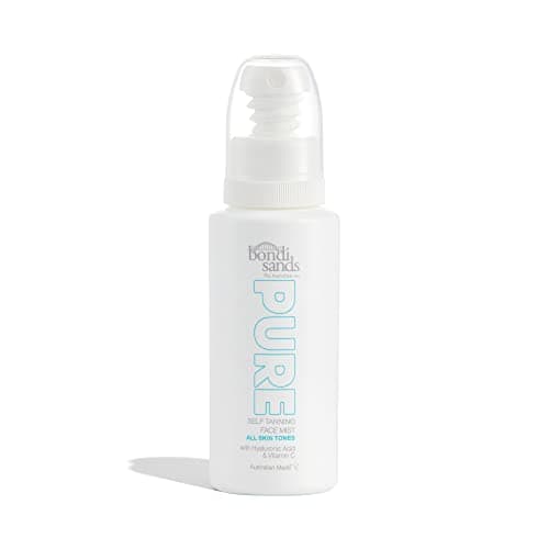 Image of Bondi Sands PURE Self-Tanning Face Mist | Hydrating Lightweight Formula Gives a Natural Golden Glow, Enriched with Hyaluronic Acid, Vitamin C, and Vitamin E, Vegan + Cruelty Free | 70 mL/2.36 Oz