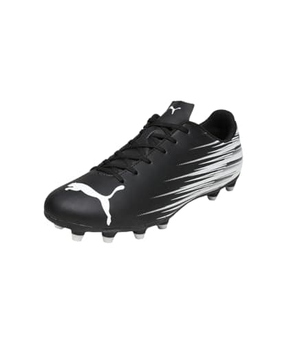 Image of PUMA Mens Attacanto II Fg/Ag Soccer Shoe, Puma Black Puma White, 6.5 UK