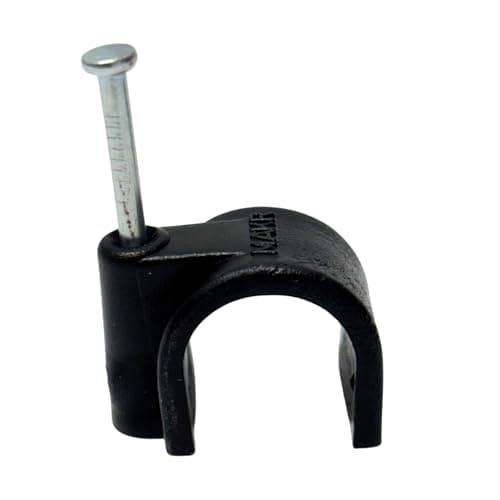 Image of 16mm Pipe Wall Clip Hose Wire Wall Mount Tidy Black Nail Fixing Holder Garden Micro Irrigation (10)