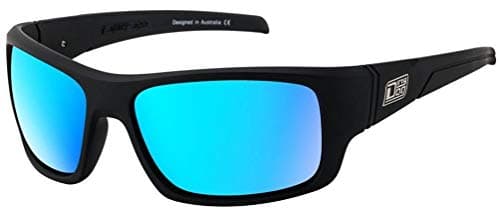 Image of Dirty Dog Mens Stray Satin Sunglasses - Black/Ice Blue