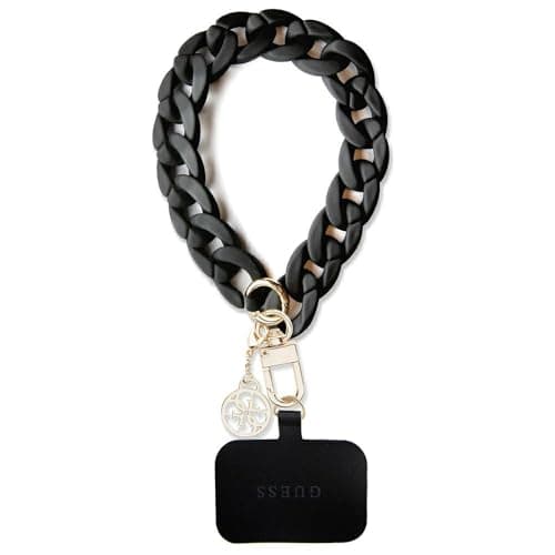 Image of Guess GUOUCBMC4MK Universal Big Hand Strap Black Acrylic 4G Charm