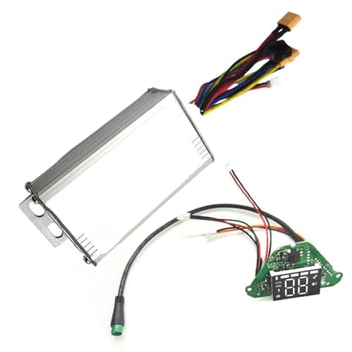 Image of JoyousMall Aluminum Alloy Scooter Controller and Meter Set for Kugoo Kirin S1 Electric Scooter, Lightweight Replacement Dashboard with Installation, White