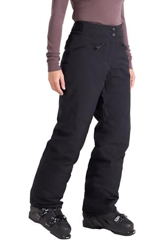 Image of Mountain Warehouse Isola Womens Extreme Ski Pants - Waterproof, Taped Seams, Breathable - Ideal for Winter Sports, Skiing, Snowboarding Black Women's Size 16