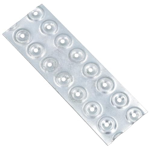 Image of Hand Nail Plate 50mm x 150mm Galvanised Timber Wood Joining Connector 20PK