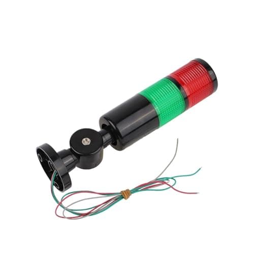 Image of 2 layers 12V 24V 110V 220V Red Green Industrial Tower Signal warning Light H50 indicator light Steady light(Steady light 110V)