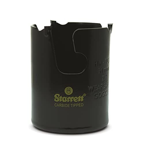 Image of Starrett Tungsten Carbide Tipped Holesaw - MPH0200 Multi Purpose Cut TCT Hole Saw Cutter - For Wood MDF Plastics Ceramic Wall Tiles - 51mm