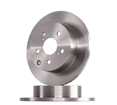Image of Bosch BD1257 Brake Disc Set - 281 mm Solid Discs - Rear Axle - ECE-R90 Certified - Reliable Braking, Stable Performance, Corrosion Protection - 1 Set of 2 Discs
