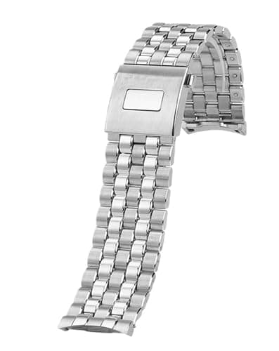 Image of XNJIADVSY Compatible with IWC Pilot series watch strap, stainless steel, Mark 20 quick release chain folding buckle, 20mm metal