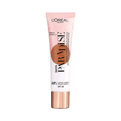 Image of L'Oreal Paris Skin Paradise Tinted Moisturiser, Up to 24h hydration, SPF20, 02 Deep, 0.039 kg