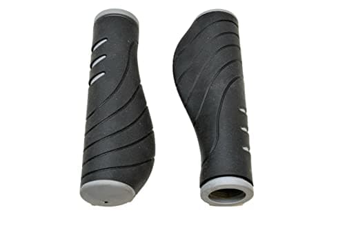 Image of VELO BIKE HANDLEBAR GRIPS ERGONOMIC DUAL DENSITY 130mm VLG-1389D2 CITY COMFORT