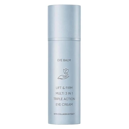 Image of Korean Under Eye Balm, Collagen-Infused Multi Balm, Hydrating, Firming and Smoothing Eye Care, Lightweight 3-in-1 Formula for Fine Lines, Eye Balm Stick for Mature Skin